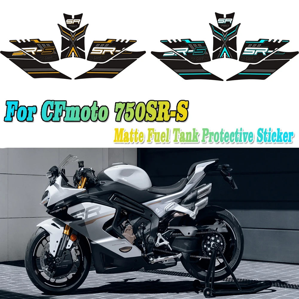 For CFmoto 750SR-S 750SRS 750 SRS SR 750SR S Bike Tank Pad TankPad Cap Grips Gas Fuel Knee Stickers Decals Protector