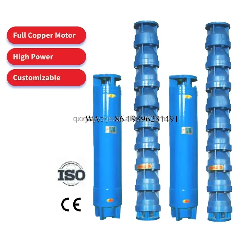Wmwmnu for 1.5 2 3 4 Inch Outlet 50m Head Multiple Flow Rate Submersible Centrifugal Stainless Steel High Pressure