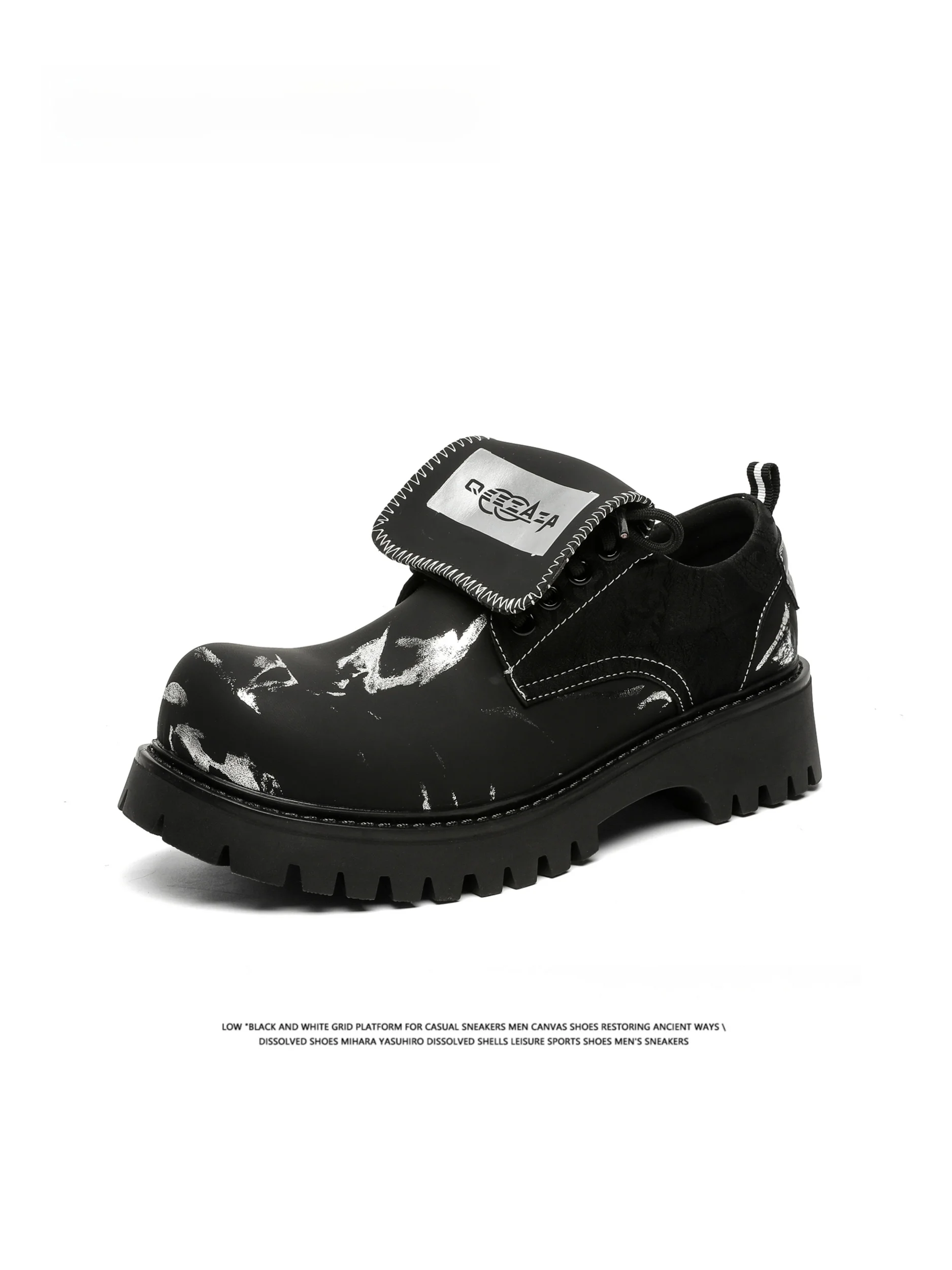 

FGMM Оригинальный дизайн с 3D-печатью Paint oes ex Thi Bot Увеличение Casual oes Bla Большие волосы Leather oes