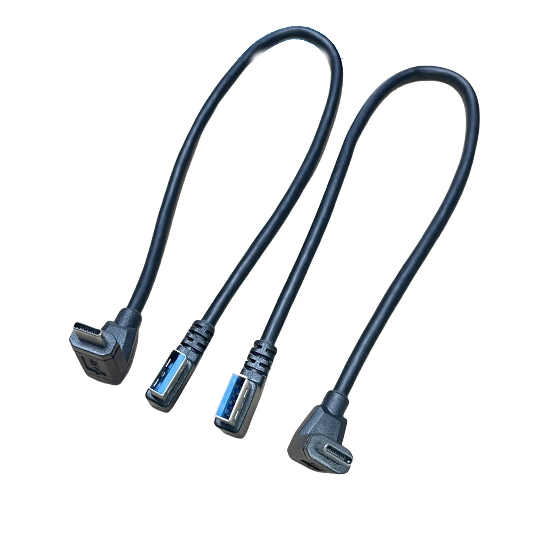 30 سنتيمتر 10Gbps USB3.0 يمين يسار إلى USB C لباد برو سامسونج غالاكسي S24 S25 للتبديل M2 SSD NVME USB3.0 كابل بيانات فائق السرعة #5