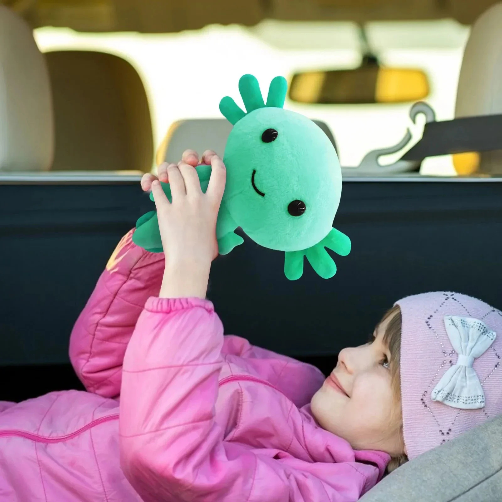 20cm - Urocze pluszowe zabawki salamandra, mały rozmiar, wypchany aksolotl, miękkie zwierzątka, lalka, prezenty urodzinowe dla dziewczynek, dekoracja półki na książki w pokoju*