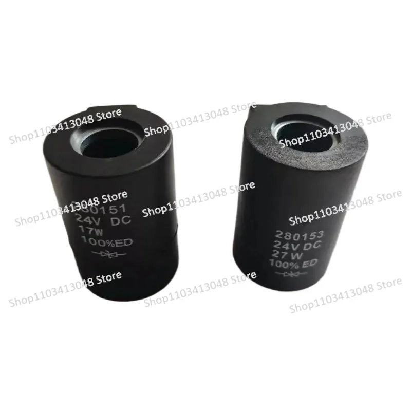 

280151 280153 Excavator Electric Parts Solenoid Valve Coil 24V 17W 27W