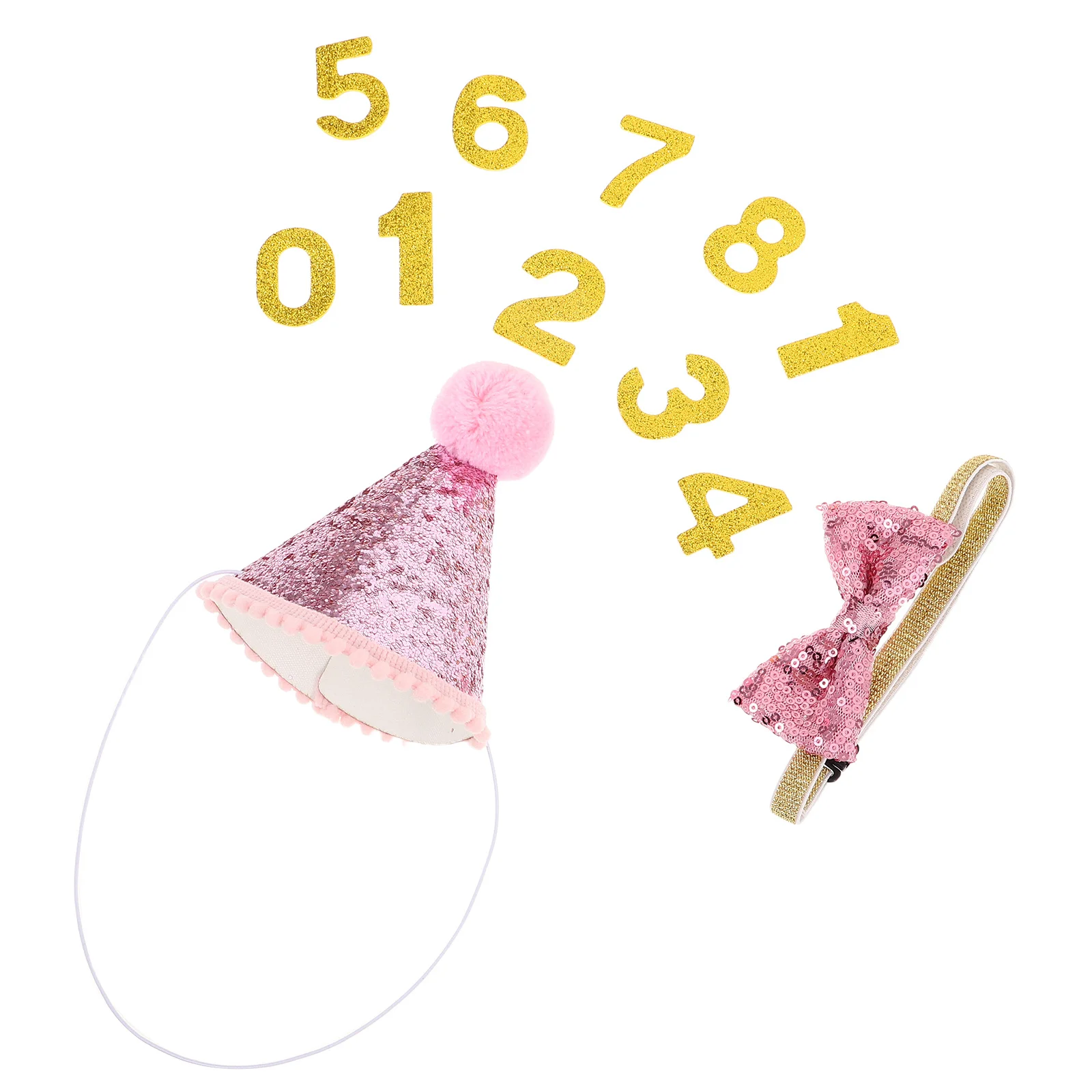

Pet Birthday Decoration Set Small Dog Cat Party Hats Comfortable Reusable Cone Hat Puppy Kitten Headwear Supplies