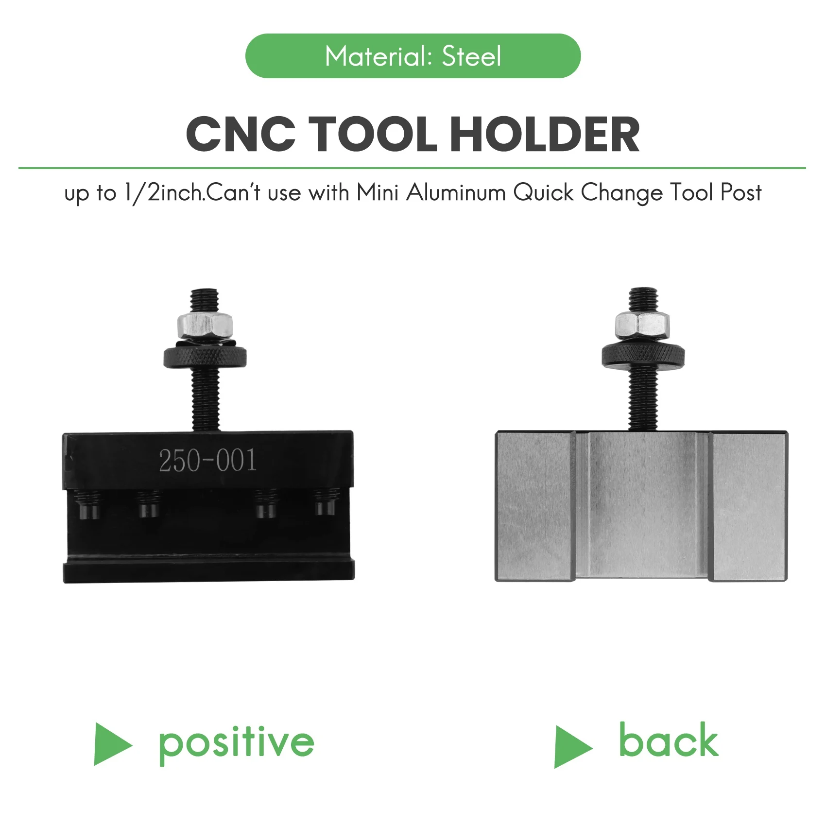 

Новейшая модель, набор из 2 предметов, 250-001 0XA, быстросменный инструментальный держатель для токарных работ, сталь, 1 кронштейн