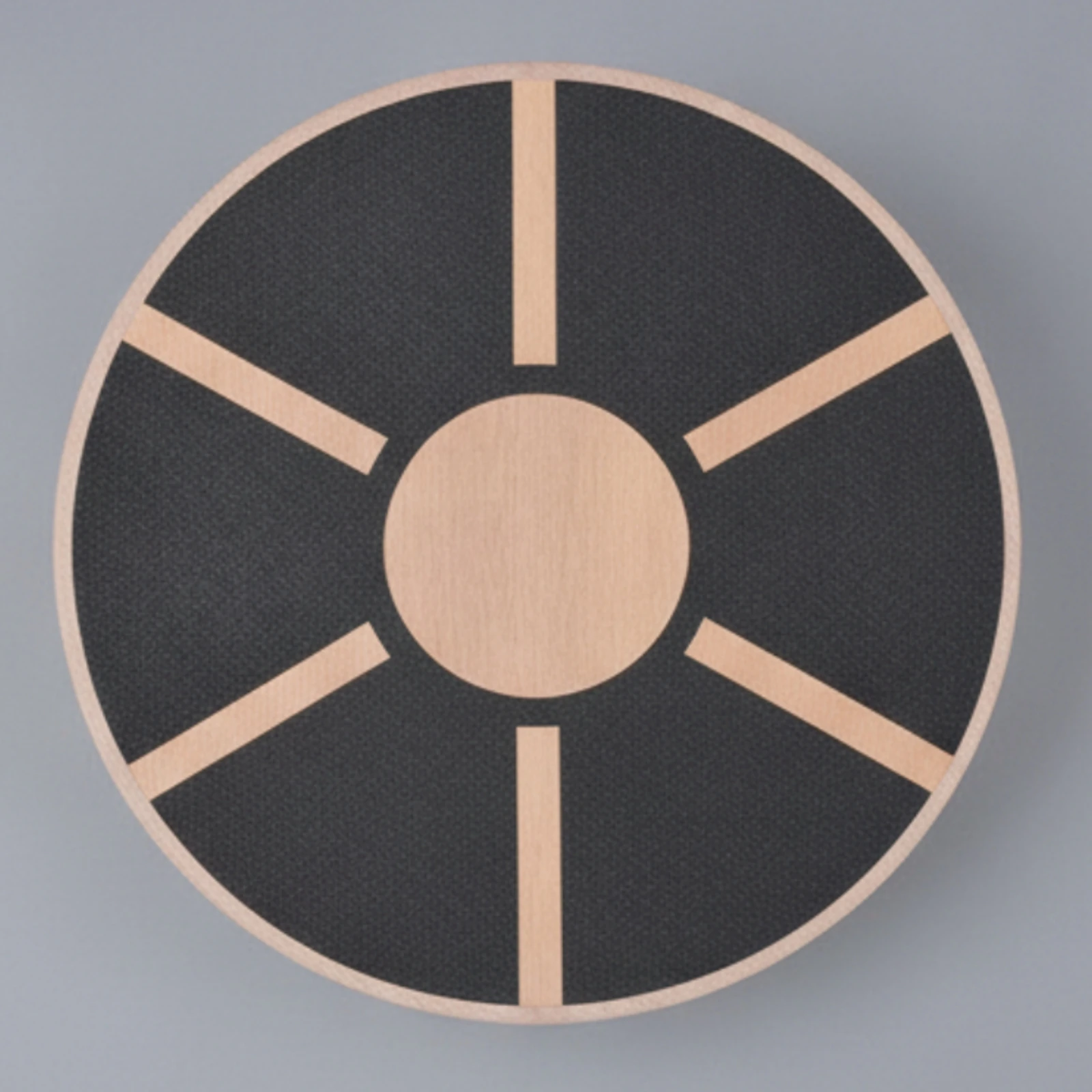 Round Wooden Balance Board Anti-Slip Rocking Balance Board with Textured Standing Surface Fitness Equipment Comfortable