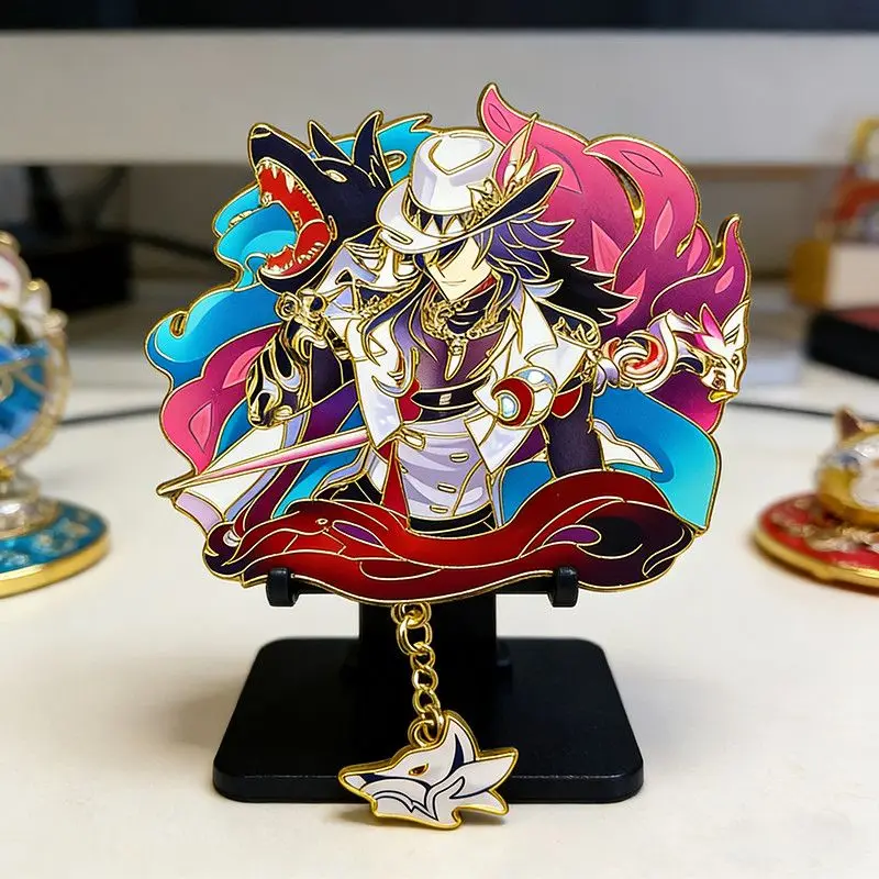 Hot Honkai:Star Rail Ashveil Sparxie Phainon Desk Stand Badge Metal Badges Button Brooch Pins Souvenir Cosplay Gifts accessories