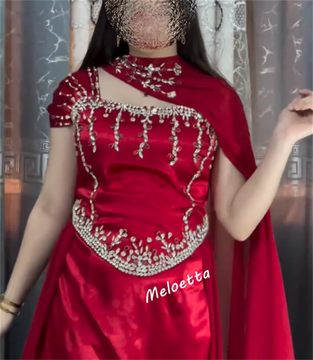 カスタマイズされた絶妙なプロムガウンロングショールサウジアラビアフォーマルイブニングドレスオーダーメイドの機会プロムウェディングパーティーグリッター