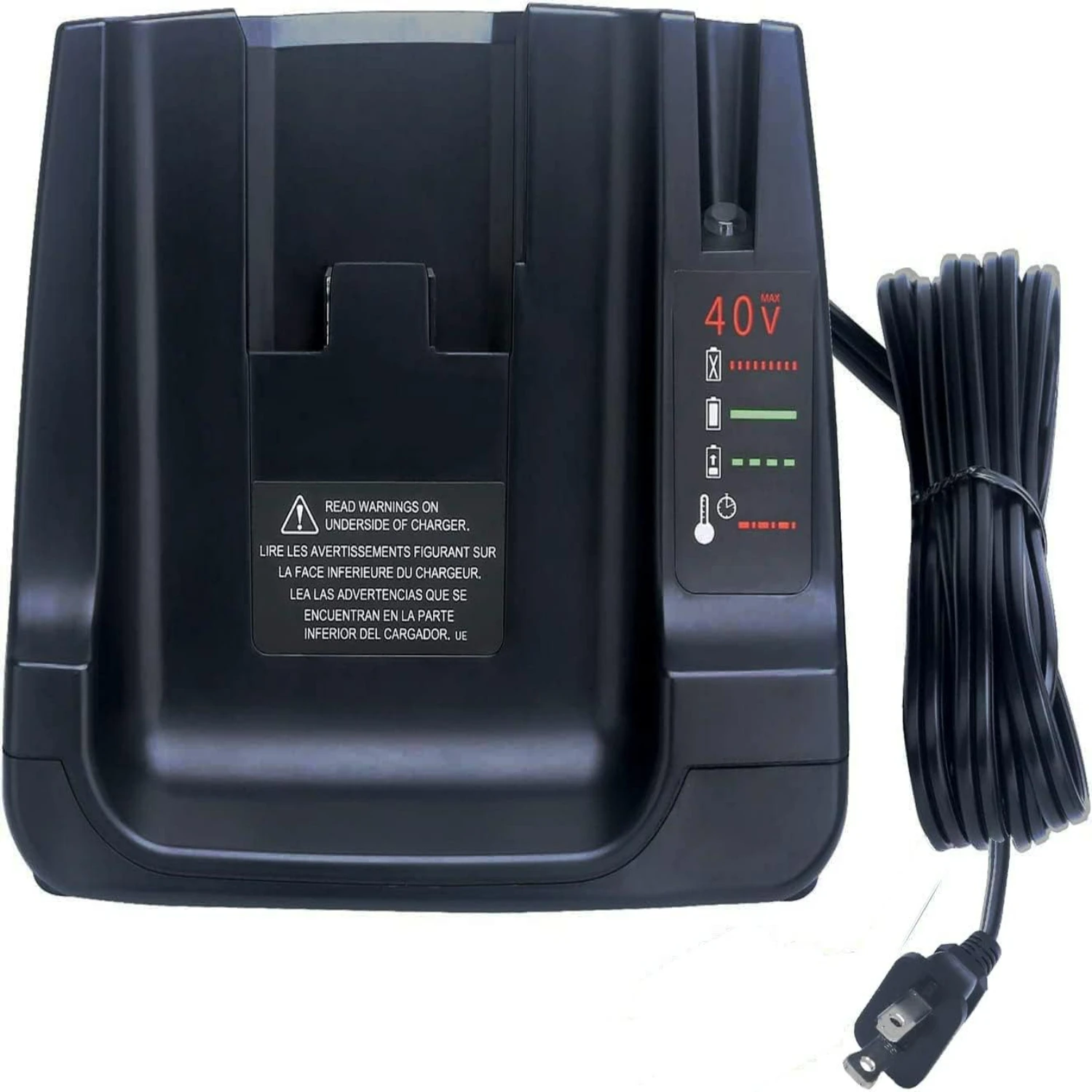 Efficient High-Speed Compatible 40V MAX Battery Charger - Ideal Replacement Charger for Black Decker 36V 40V Max Lithium Tool Ba