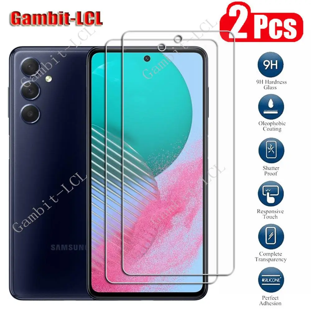 2Pcs 9H HD Original Tempered Glass For Samsung Galaxy M54 5G 6.7