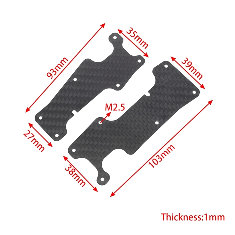 RC Car Front And Rear Suspension Arm Protector Armor Plate For 1/8 Traxxas Sledge RC Car