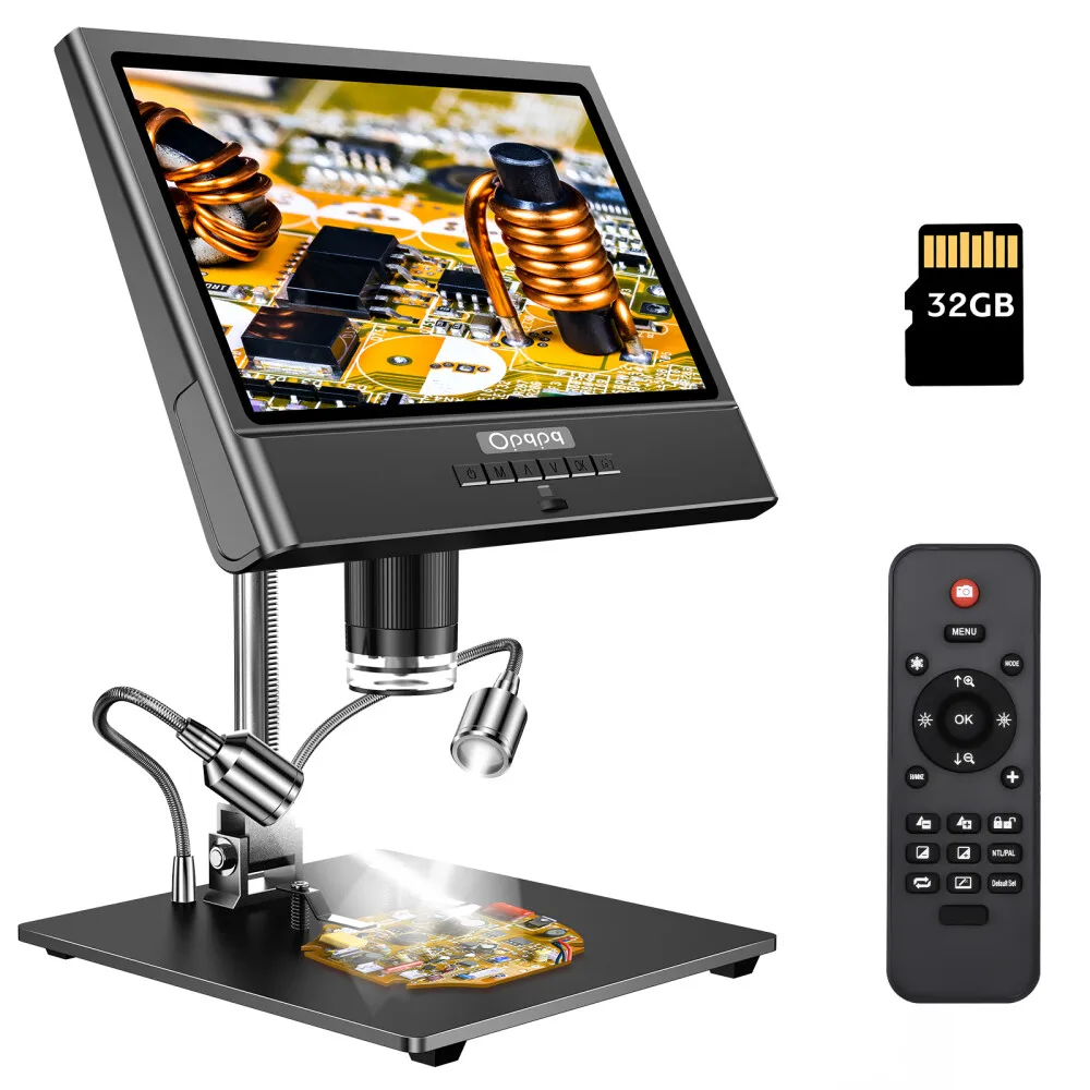 

Digital Microscope 10" LCD Coin Microscope Camera 1080P 1300X Solder Microscope Coin Microscope with Screen for Adults
