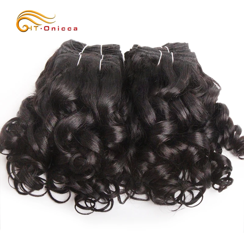 Curly Human Hair Bundles 100% Human Hair Bundles Brazilian Hair Weave Bundles 6 Pcs/Lot Color 1B/2/4/30/33/99J Curly Hair