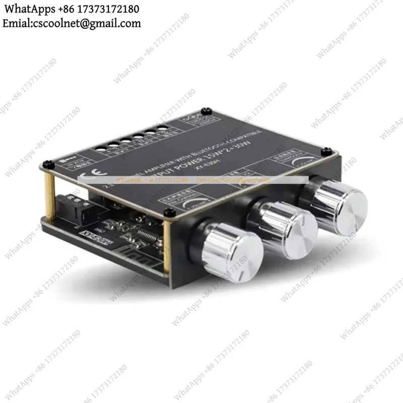 k06 2.1 Channel 2*15W+30W Bluetooth Power Subwoofer Amplifier Board HiFi Class D Home Theater Audio Stereo Equalizer AUX Amp