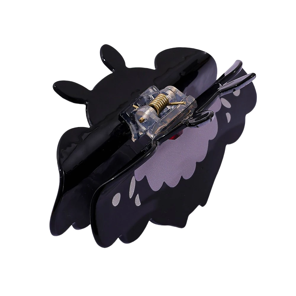 Gothic Cartoon Moth Acrylic Hair Claw Clip Dark Style Shark Jaw Hair Accessories for Girls Dark Aesthetic Hair Accessories
