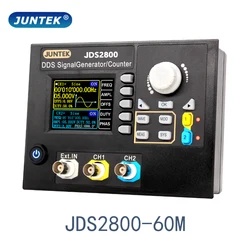 JUNTEK JDS2800-60M 60MHz DDS Function Signal Generator Digital Control Dual-channel Frequency meter Arbitrary waveform generator