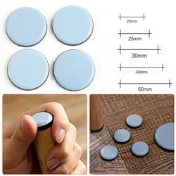 4/8pcs Self-Adhesive Moving Glides Mover Pads For Tables Sofas Chair Round Or Square Rubber Feet Furniture Legs Pads Sliders