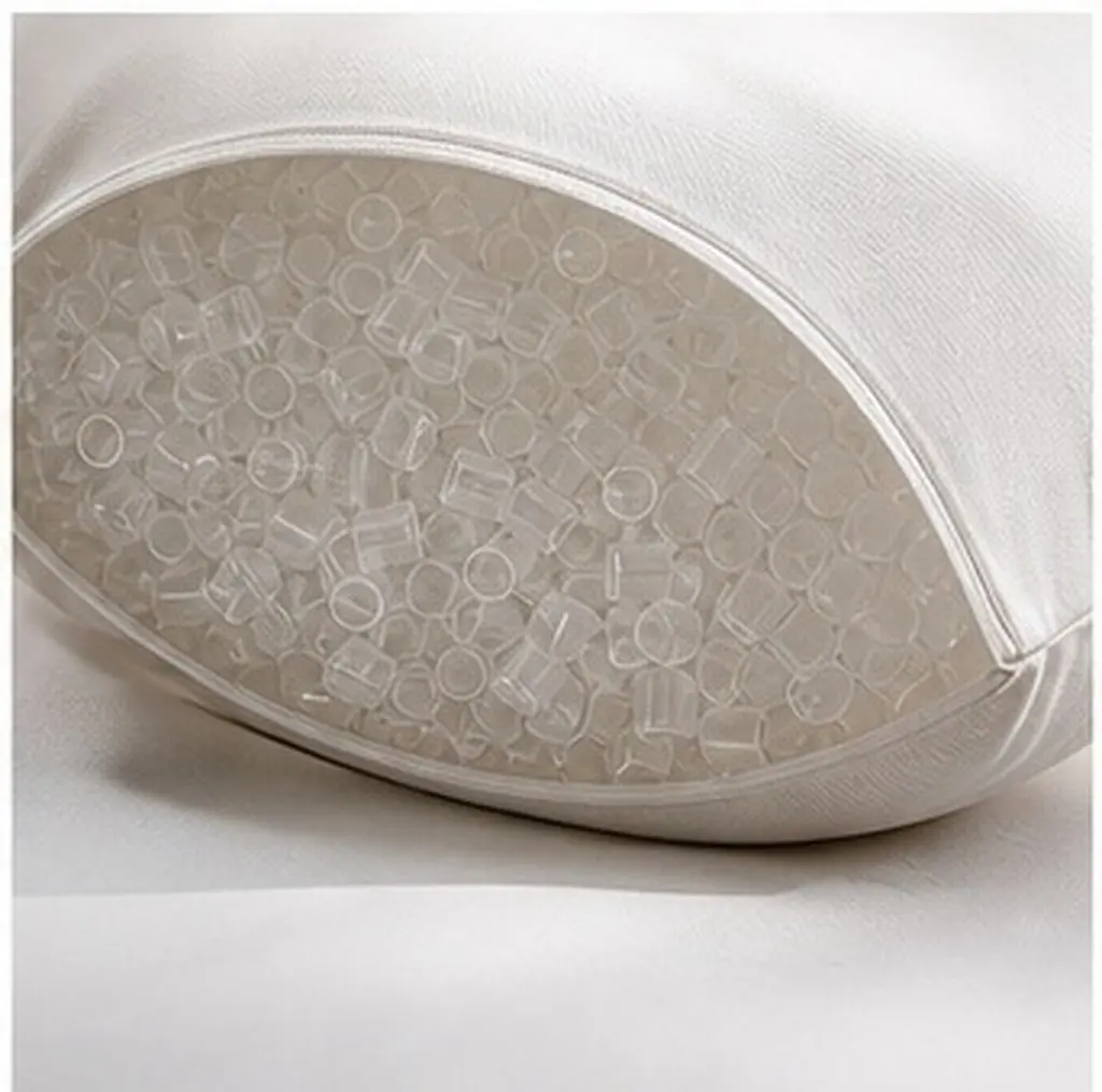 500G Transparent Pe Pillow Stuffing Tube High Resilience Elastic Neck Support Pillow Insert Replacement for Bed Pillows Easy