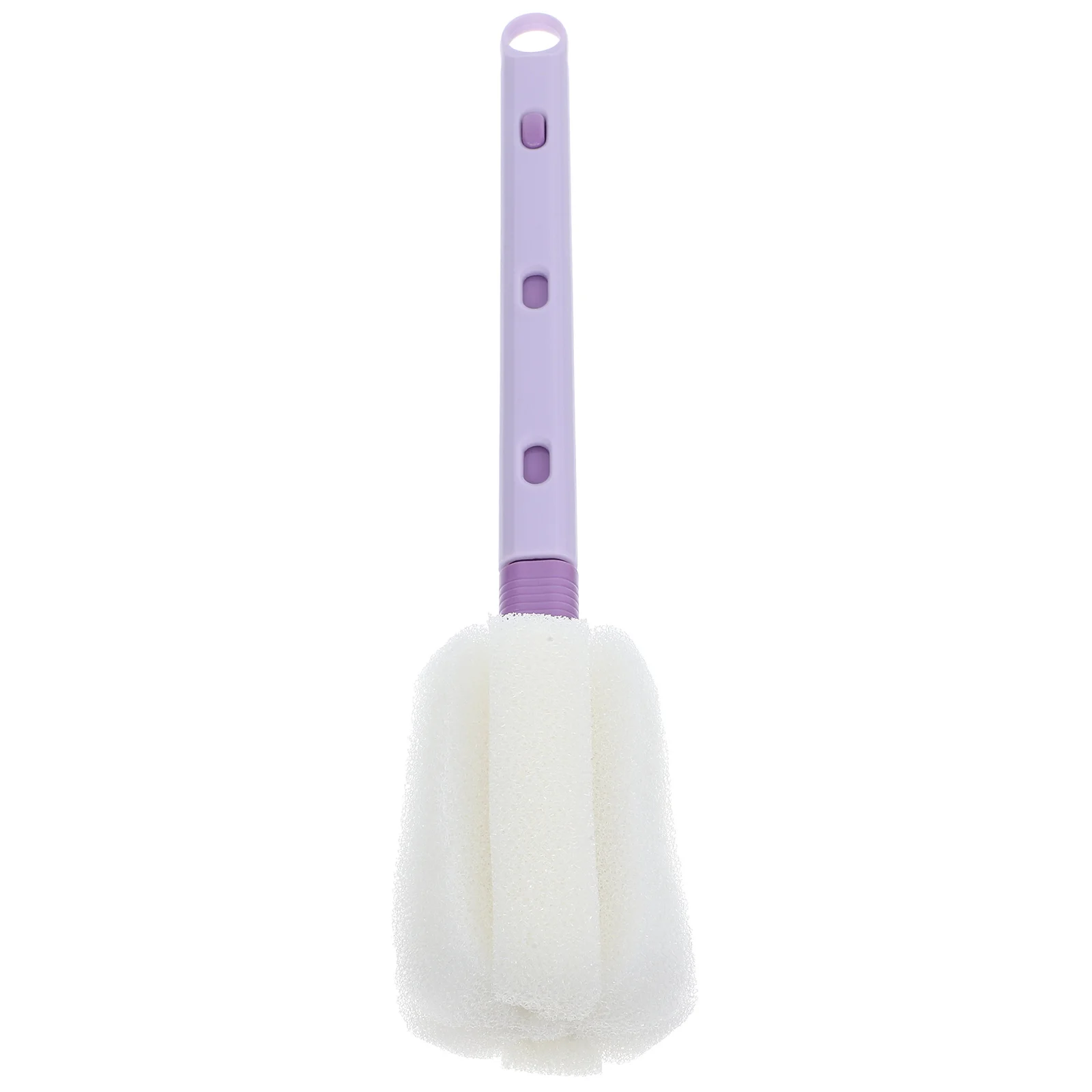 Sponge Washing Bottle Brush Handheld Cleaning Supply Tool Daily Use Cleaner Purple for Cup Baby