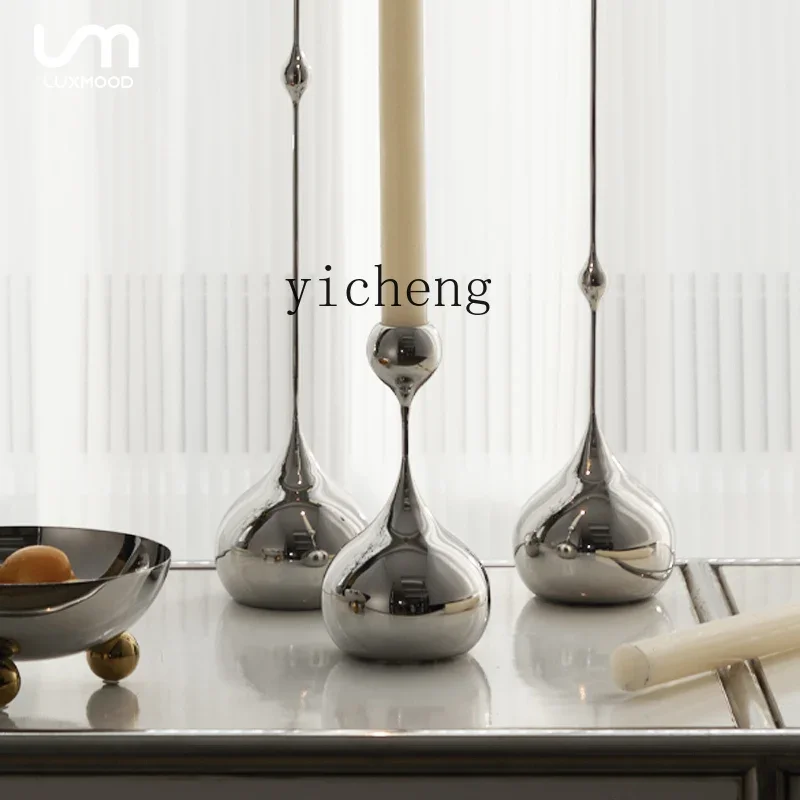 

V7 water drop candlestick scented candle household candlelight dinner props romantic ornament candle