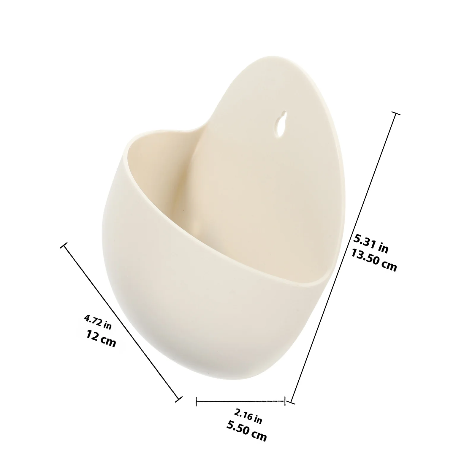 Maceta de plástico para pared con agujero, macetero colgante para balcón, contenedor para plantar al aire libre, suministro de jardinería, 4 Uds.