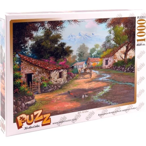 Puzz 1000 peça jigsaw montado carro