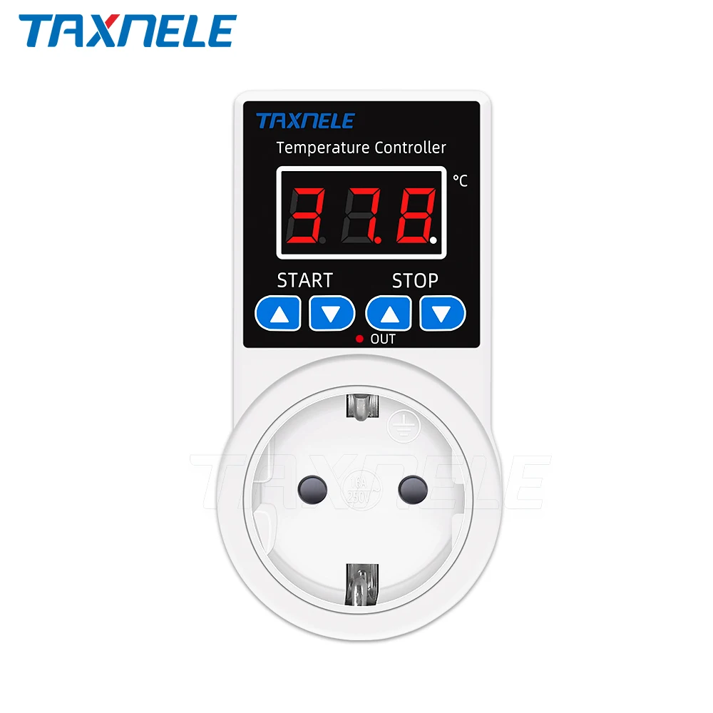 Socket Thermostat Digital Temperature Controller Socket Outlet 110V 220V NTC Sensor Probe Heating Cooling EU US UK Plug