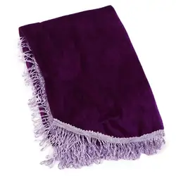 Funda Antipolvo para Piano Rojo y Morado con Borlas de Terciopelo