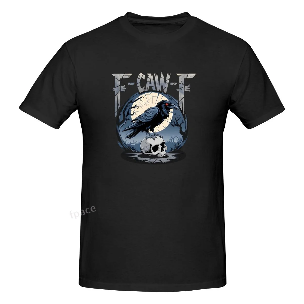 

F CAW F SKULL Casual Cotton Summer Men Clothing Tops Men's Basic Short Sleeve T-Shirt