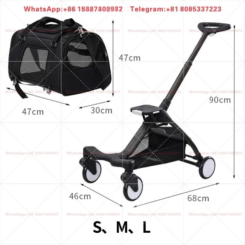 2026 Hot Selling Detachable, Foldable, Breathable, Portable Travel Handbag for Cats and Dogs - Pet Stroller