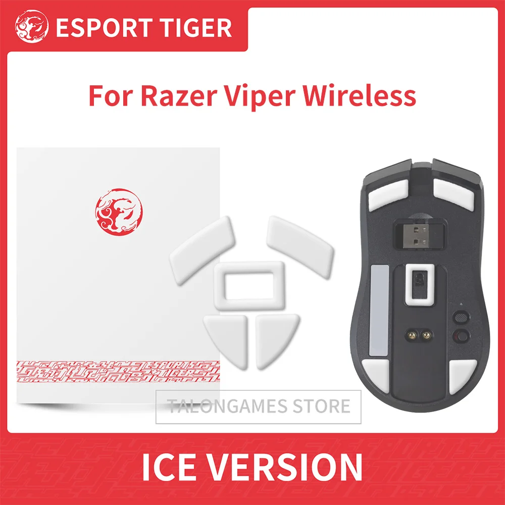 

Esports Tiger ICE Version Mouse Feet Mouse Skates for Razer Viper Ultimate Wireless, Viper V2 PRO , DeathAdder V2 / V3 PRO