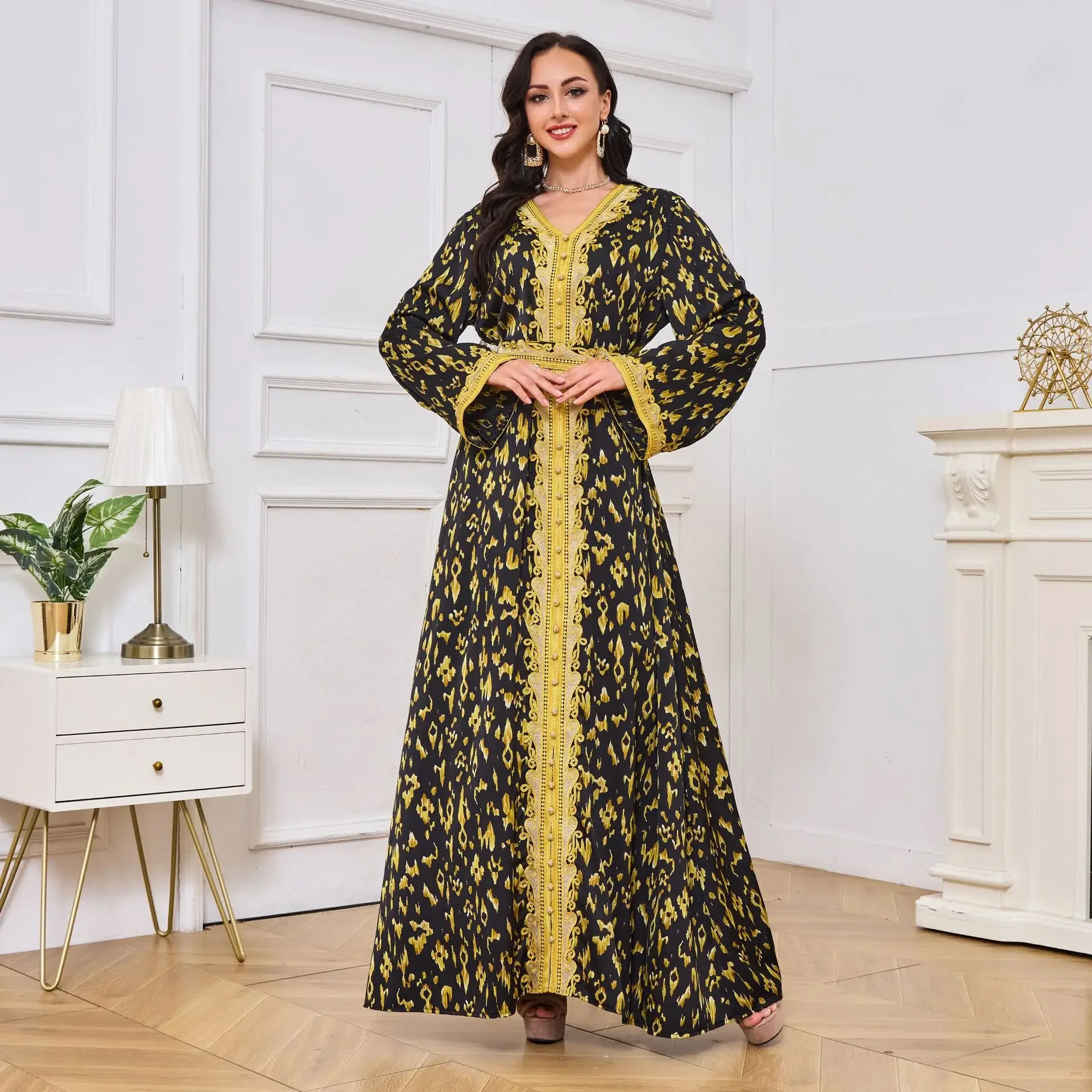 

Черное кимоно, мусульманское платье, Abayas для женщин, женское кимоно, женское платье, кафтан, Рамадан, Дубай, Abaya, Jilbab, халат, ислама, ИД, одежда