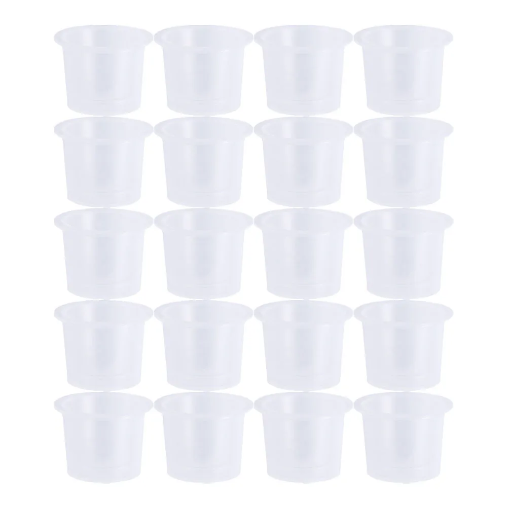 

1000pcs 13Mm Transparent Disposable Pigment Cups For Tattoo Ink Eyebrow Makeup Salon Tattooing Tool Caps Containers Ink Holders