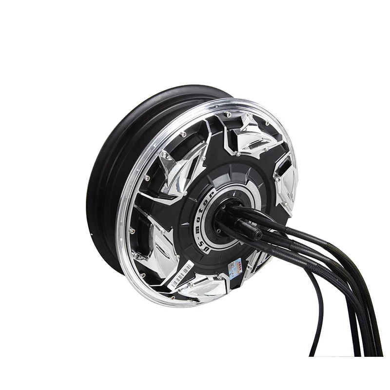 Good selling QSMOTOR 12inch 6000W 268 50H V3 80-120kph for E-Scooter BLDC In-Wheel Hub Motor