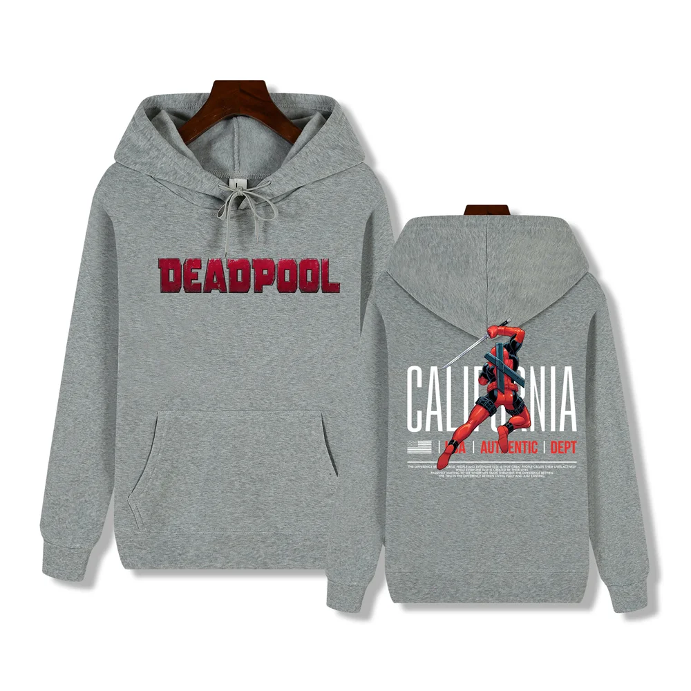 Marvel Deadpool creative print Autumn/Winter comfortable soft thickening men\'s high quality casual fashion street hoodie