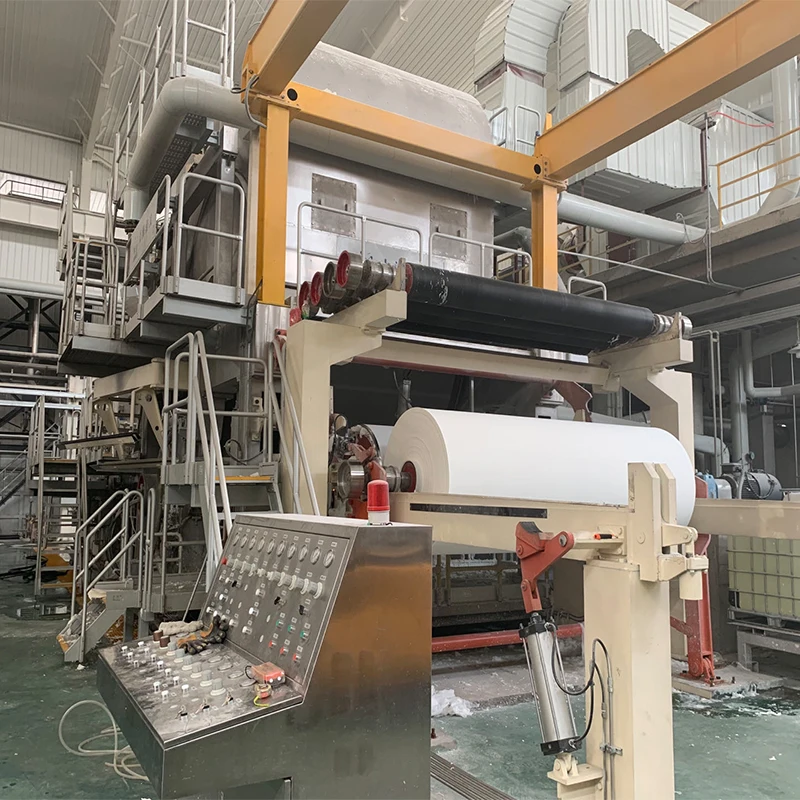 Yu Gong 5-10 Ton/day Waste Paper Virgin Pulp Toilet Paper Roll Recycling Making Machine Napkin Paper Production Line For Sale