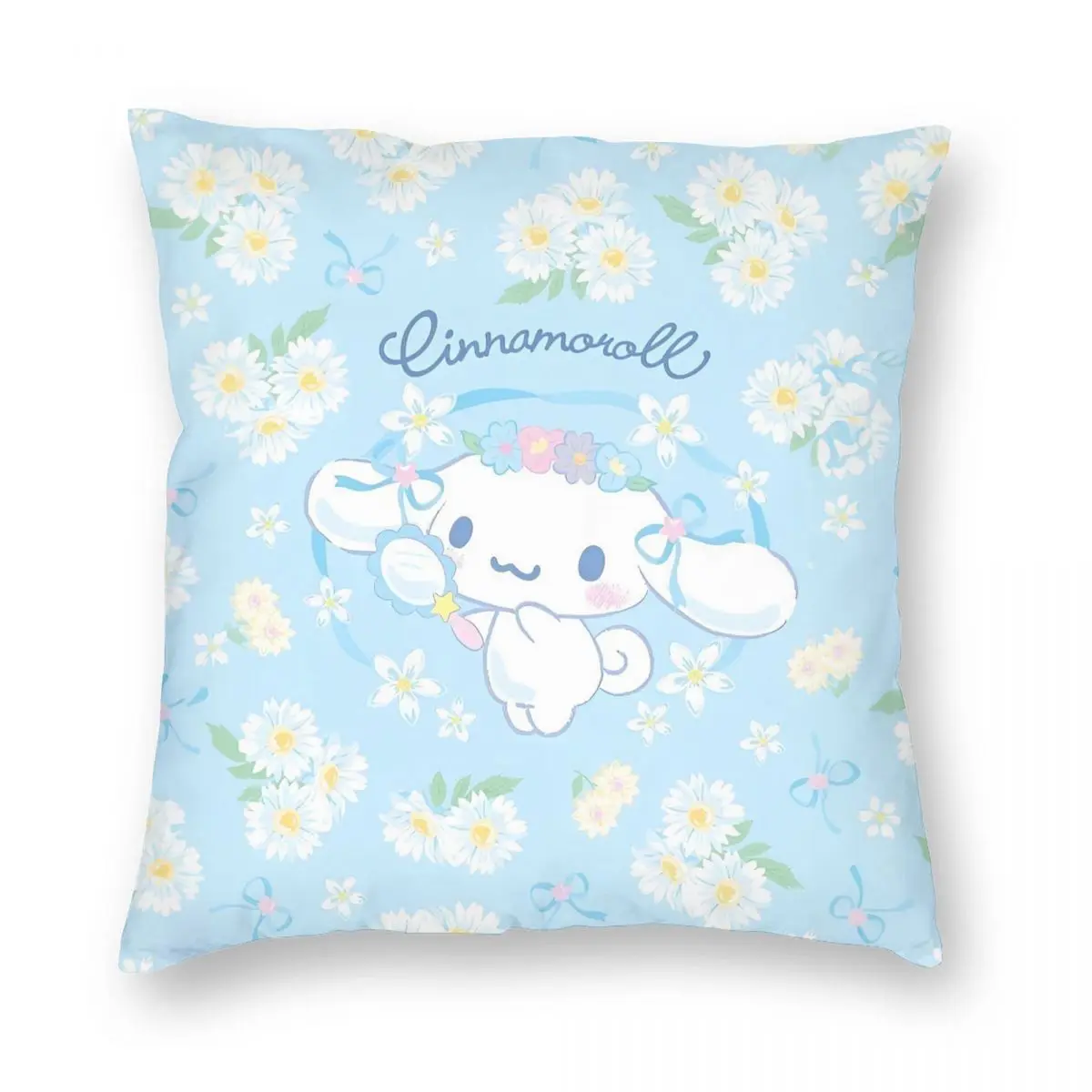 Sanrio Cinnamoroll Cute Cartoon Pillowcase Soft Fabric Cushion Cover Decor Throw Pillow Case Cover Home Drop Shipping 40X40cm