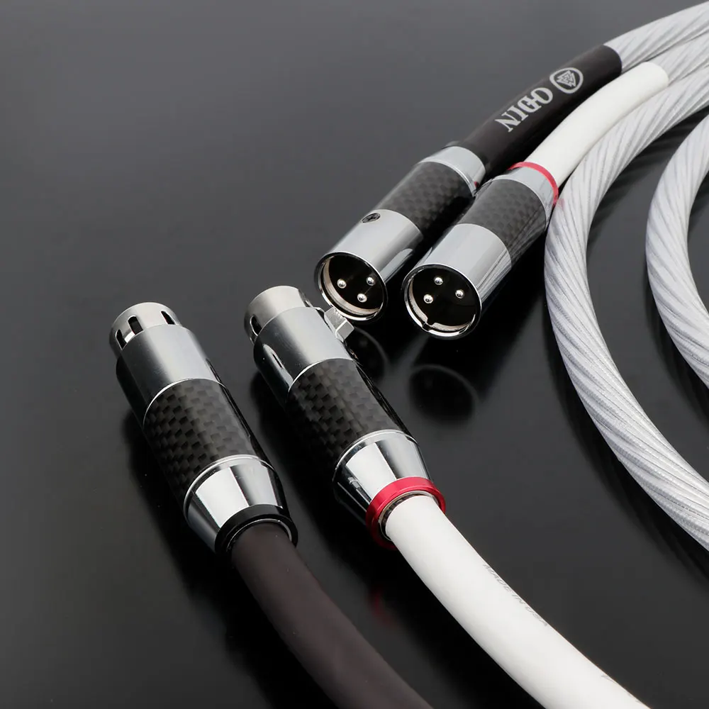 Pair Nordost Odin XLR Cable Interconnects Audio Cable With Carbon Fiber XLR Balanced Male Female