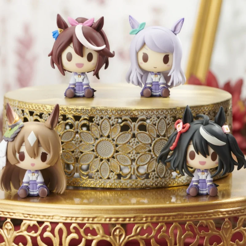 Q Version Umamusume Pretty Derby MINI Action Figures Anime Character PVC Model Doll statue Desktop Ornament Collectible Toy Gift