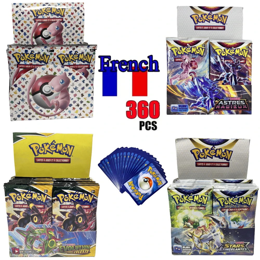 Francuskie Karty Pokemon 151 AVENTURES ENSEMBLE Obsidian Flames Pokémon Booster Battle Transaction Cards Collection Cards Toy