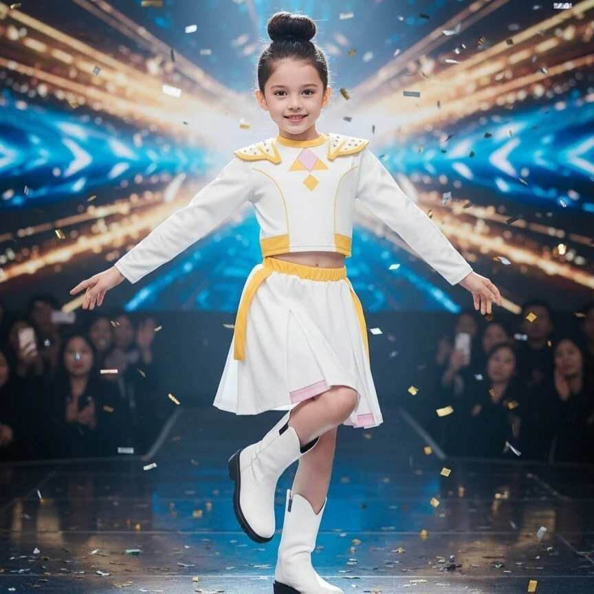 

Косплей Костюм для девочек K-pop Охотники на демонов Детский косплей Стиль для девочек Одежда для выступлений на сцене Хэллоуин