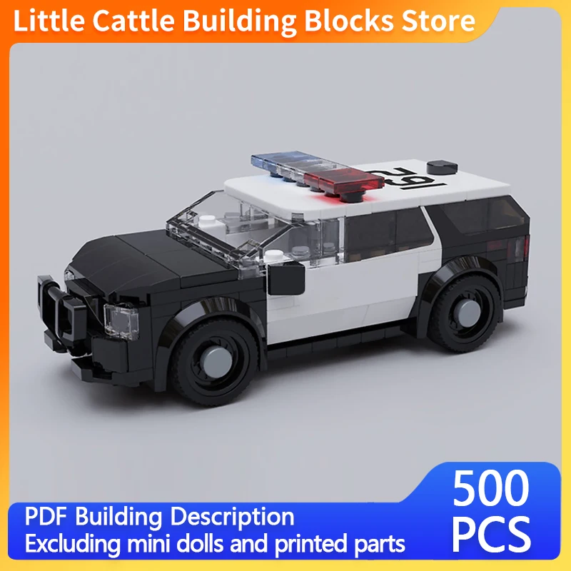 City Car Model MOC Building Bricks Police Sport Utility Vehicle Modular Technology Gifts Holiday Assemble Toys Suit Display