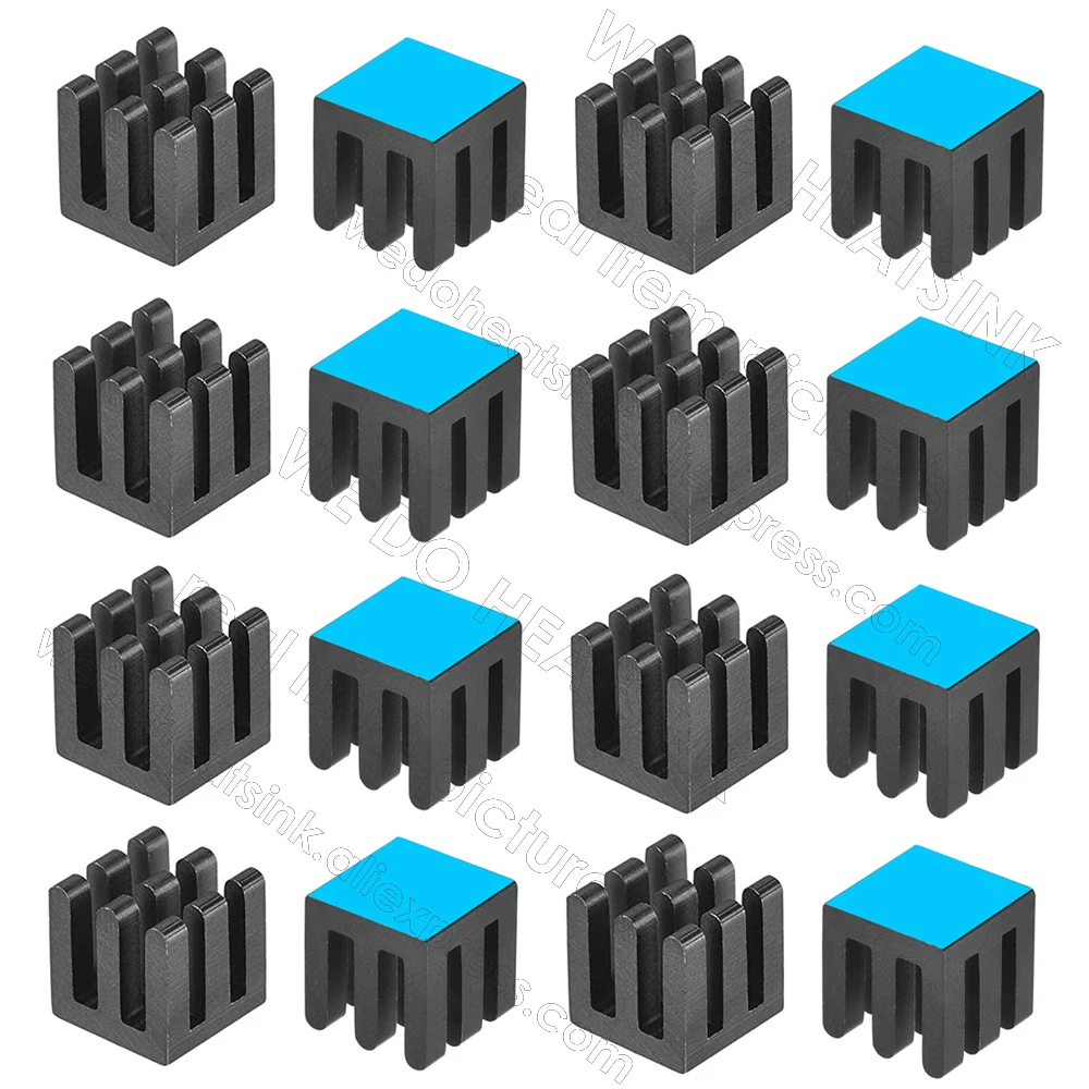 WE DO HEATSINK 10x10x10mm Without or With Thermal Pad Aluminum Heat Sink IC Memory Chip Heatsink Cooling Cooler