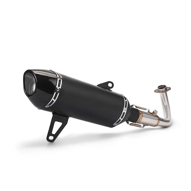 Slip-On Exhaust Muffler Carbon Fiber Mid Link Pipe for Yamaha XMAX300 2017-2025 New