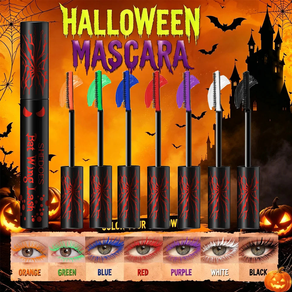 Lockige und dicke Mascara, einfach aufzutragen, haltbar, Halloween-Mascara