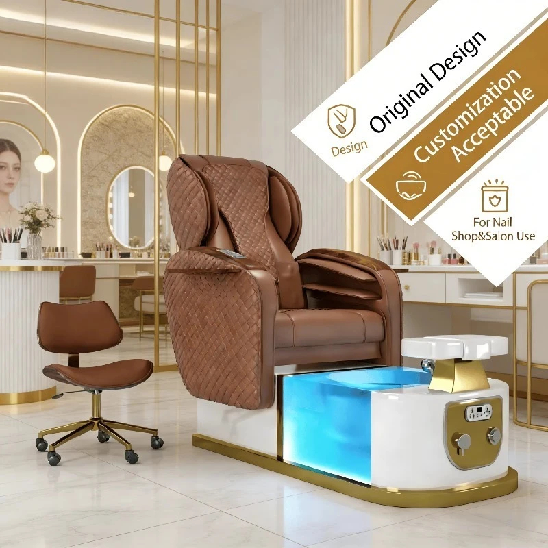 

Professional Full Body airbag Massage Luxury Pedicure Chair Nail Salon Foot Care Spa Chair for Manicure Electric