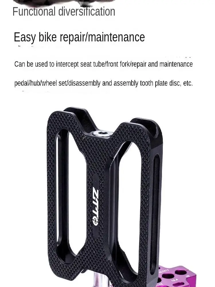 AliExpress NONE ZTTO Bike Table Vise Insert Clamp Tool Aluminum Multifunction Fixtures Bicycle Pedal Tool Bicycle Jaw Vice Worktable Bench