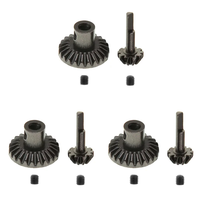 T36C 3X Replacement Remote Control Car Gear Set For WPL D12 Pickup C24 RC Car Accessory Black