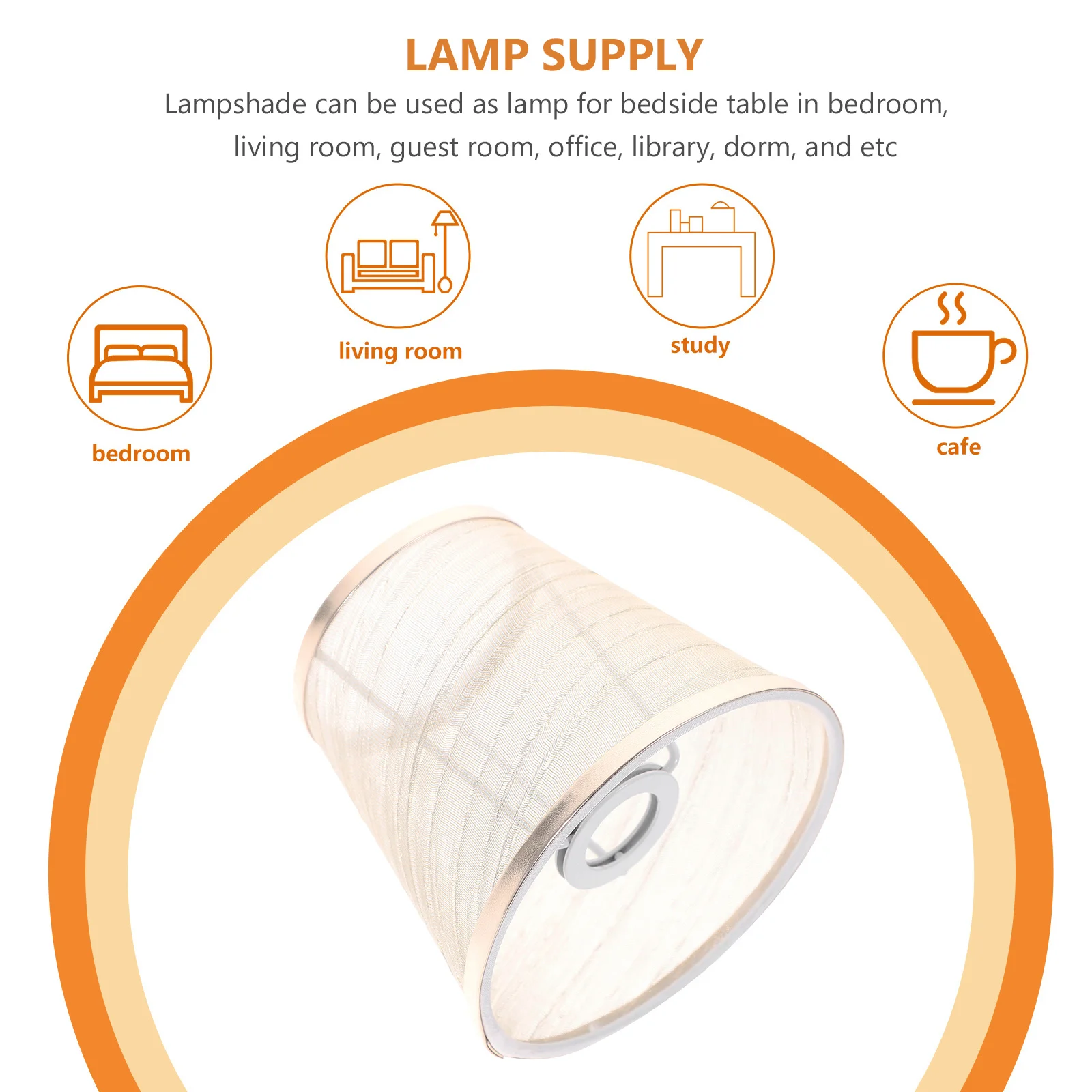 

Cloth Lampshade Drum Style Soft Light Transmission Replacement For Ceiling Wall Table Floor Lamps Indoor Lighting Decor