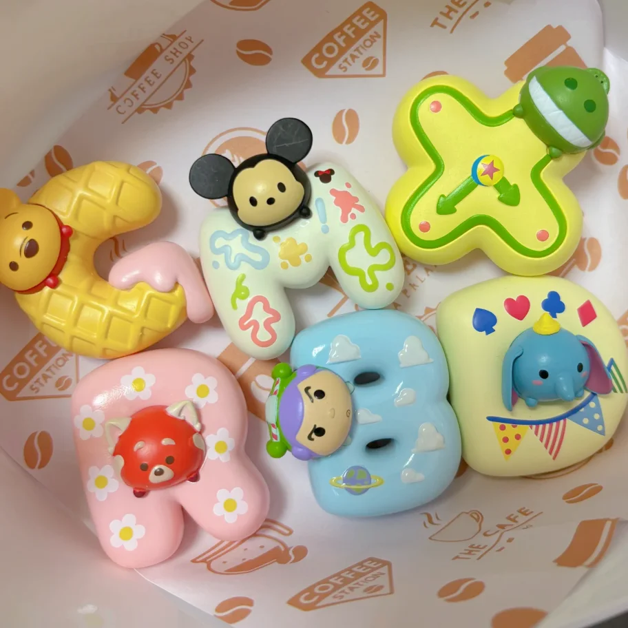 

Tsum Tsum Alphabet Fridge Magnets Blind Bag Stitch Alien Lotso Plush Letters For Kids Kitchen Decor