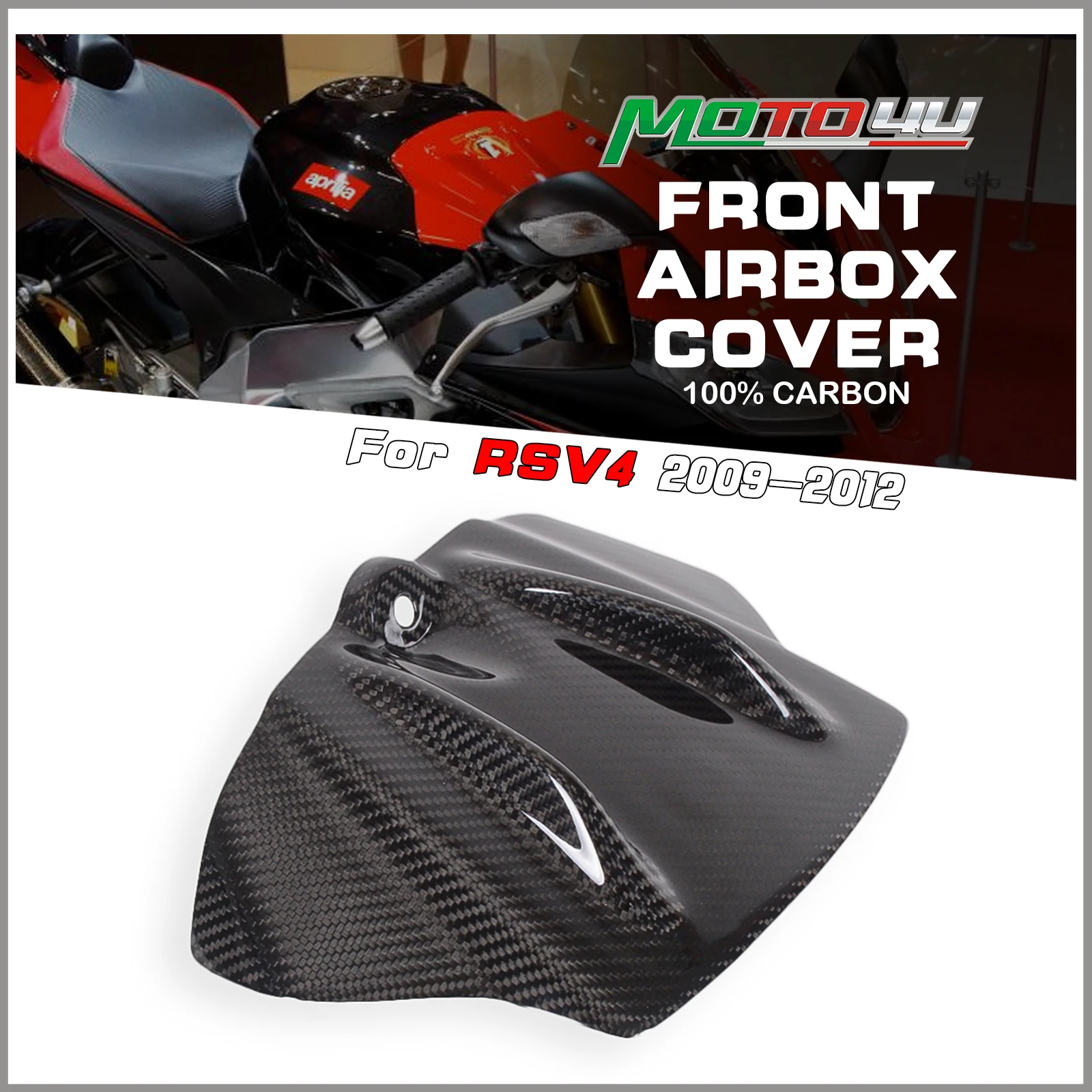 

For Aprilia RSV4 2009 2010 2011 2012 Tuono V4 2011 Carbon Fiber Front Airbox Cover Fuel Gas Tank Cover Motorcycle Accessories